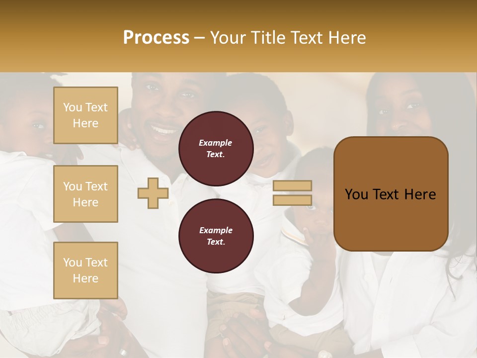 A Group Of People Posing For A Picture PowerPoint Template