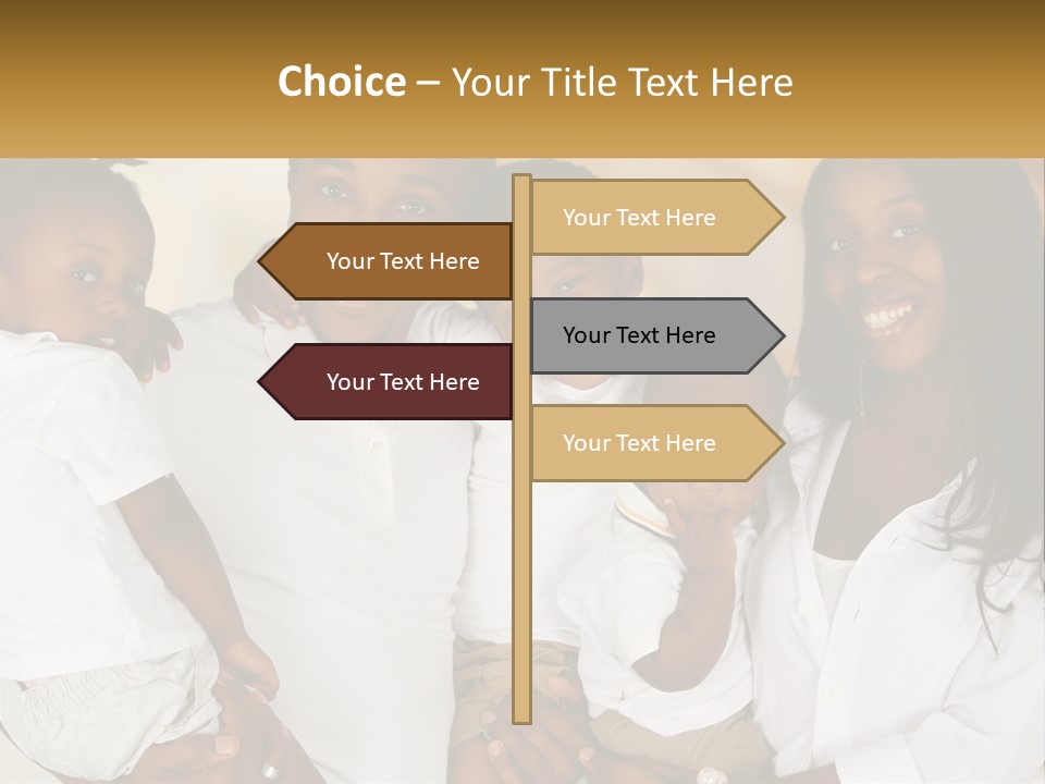 A Group Of People Posing For A Picture PowerPoint Template