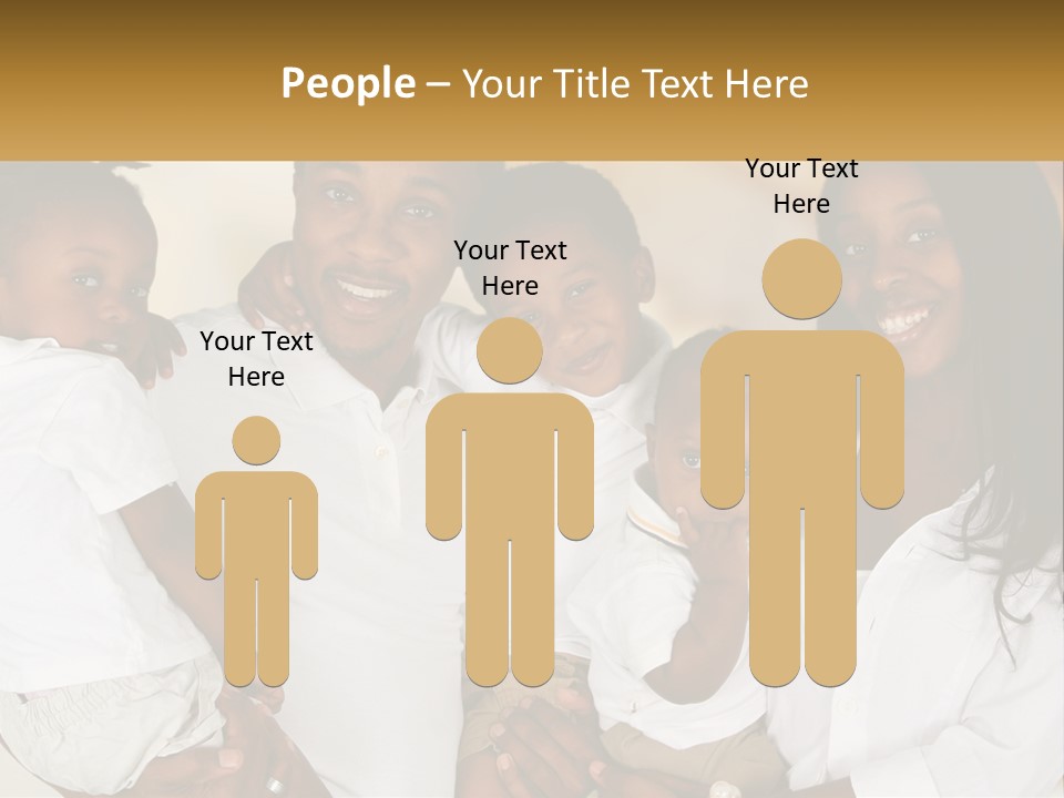 A Group Of People Posing For A Picture PowerPoint Template