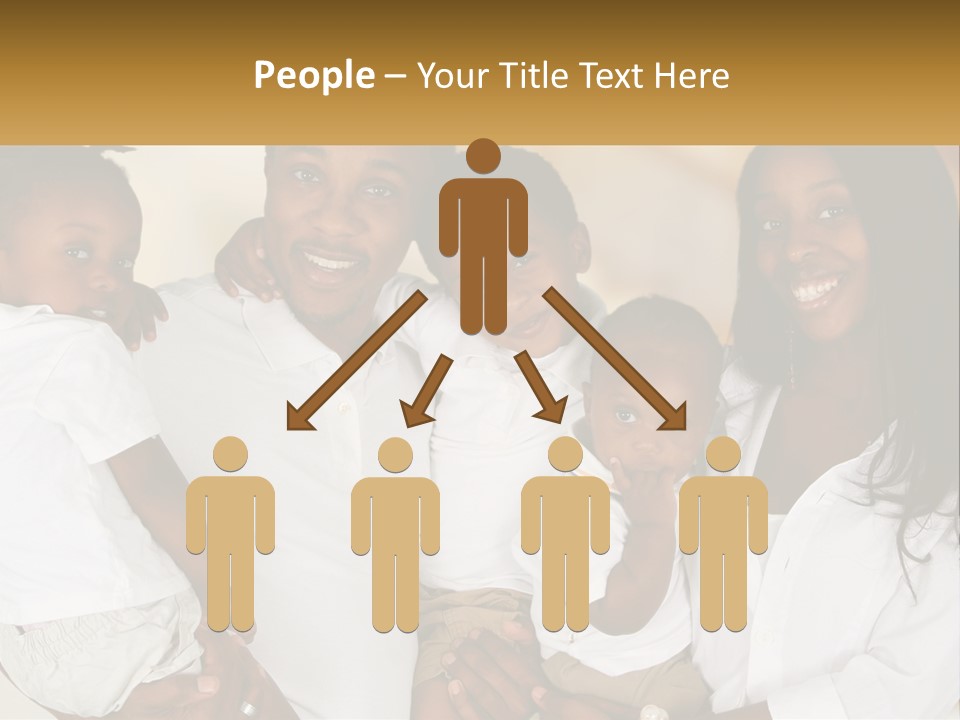 A Group Of People Posing For A Picture PowerPoint Template