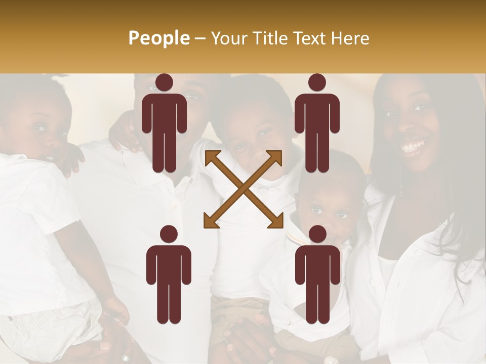 A Group Of People Posing For A Picture PowerPoint Template