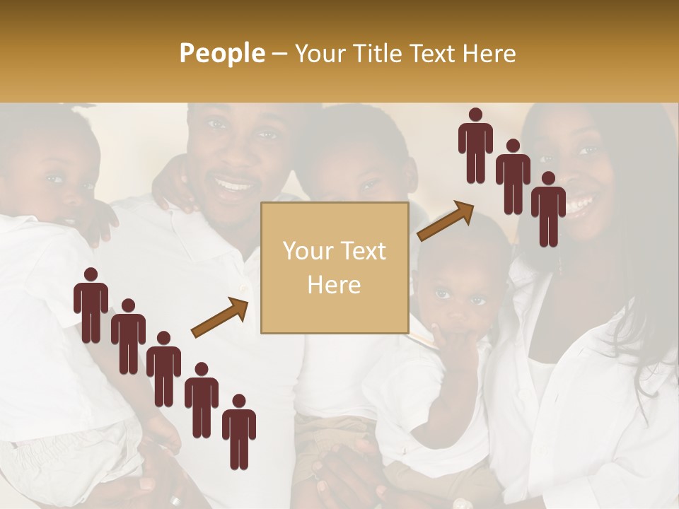 A Group Of People Posing For A Picture PowerPoint Template