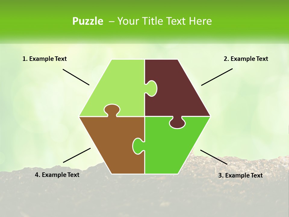 A Pile Of Coins With A Plant Growing Out Of It PowerPoint Template