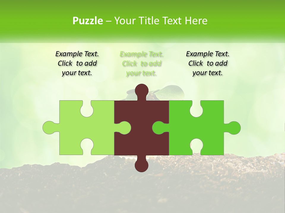 A Pile Of Coins With A Plant Growing Out Of It PowerPoint Template