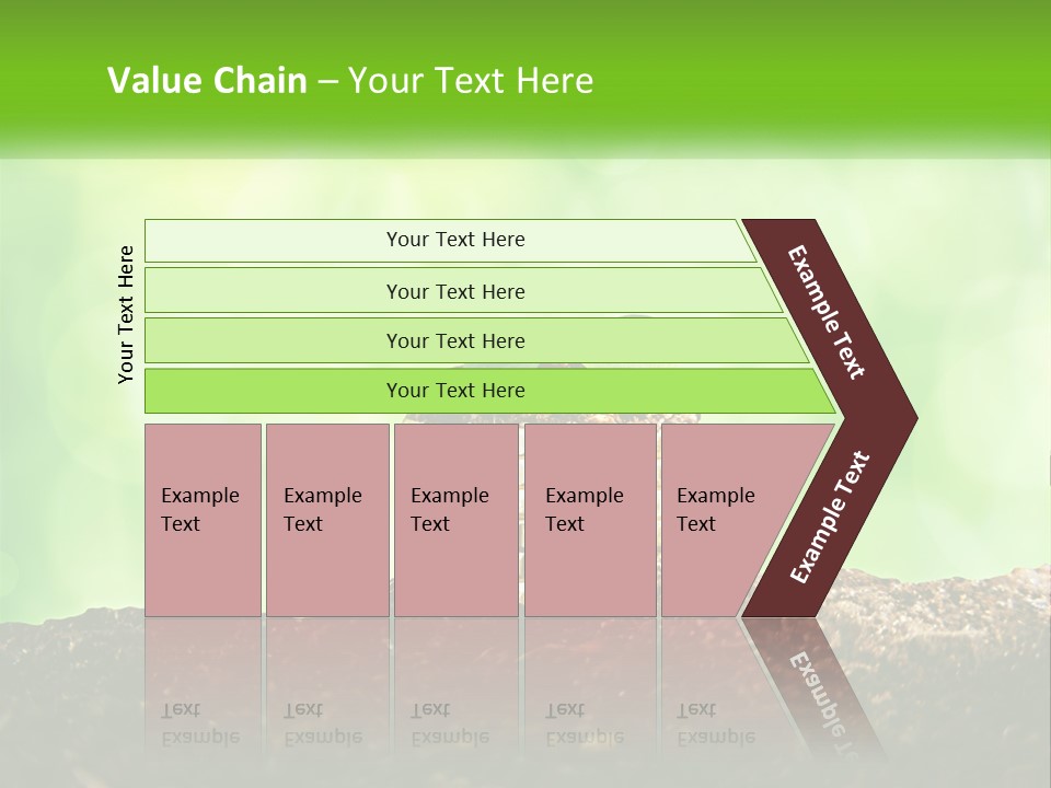 A Pile Of Coins With A Plant Growing Out Of It PowerPoint Template