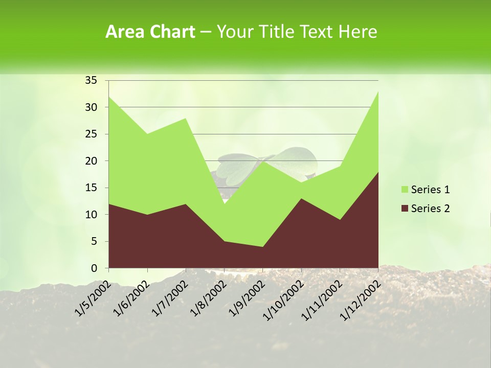 A Pile Of Coins With A Plant Growing Out Of It PowerPoint Template