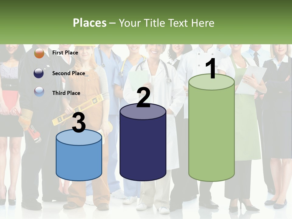 A Group Of People Standing Next To Each Other PowerPoint Template