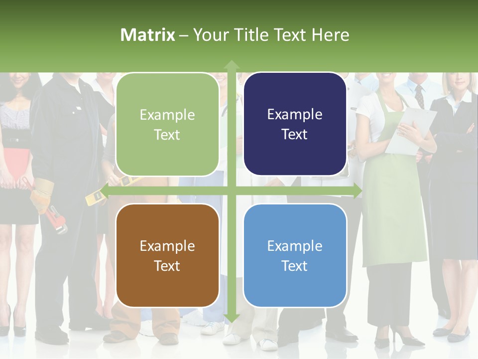 A Group Of People Standing Next To Each Other PowerPoint Template