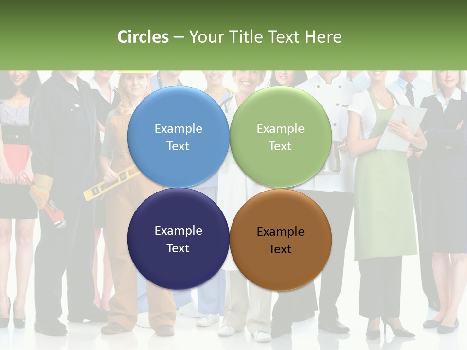 A Group Of People Standing Next To Each Other PowerPoint Template