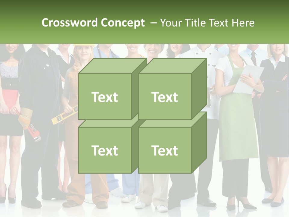 A Group Of People Standing Next To Each Other PowerPoint Template