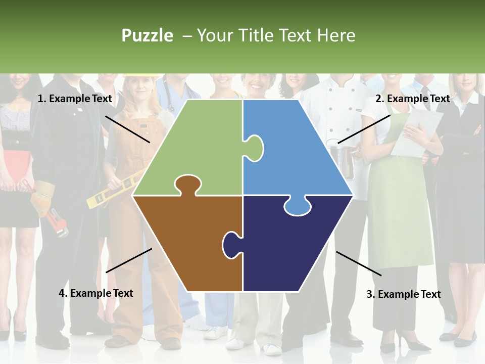 A Group Of People Standing Next To Each Other PowerPoint Template