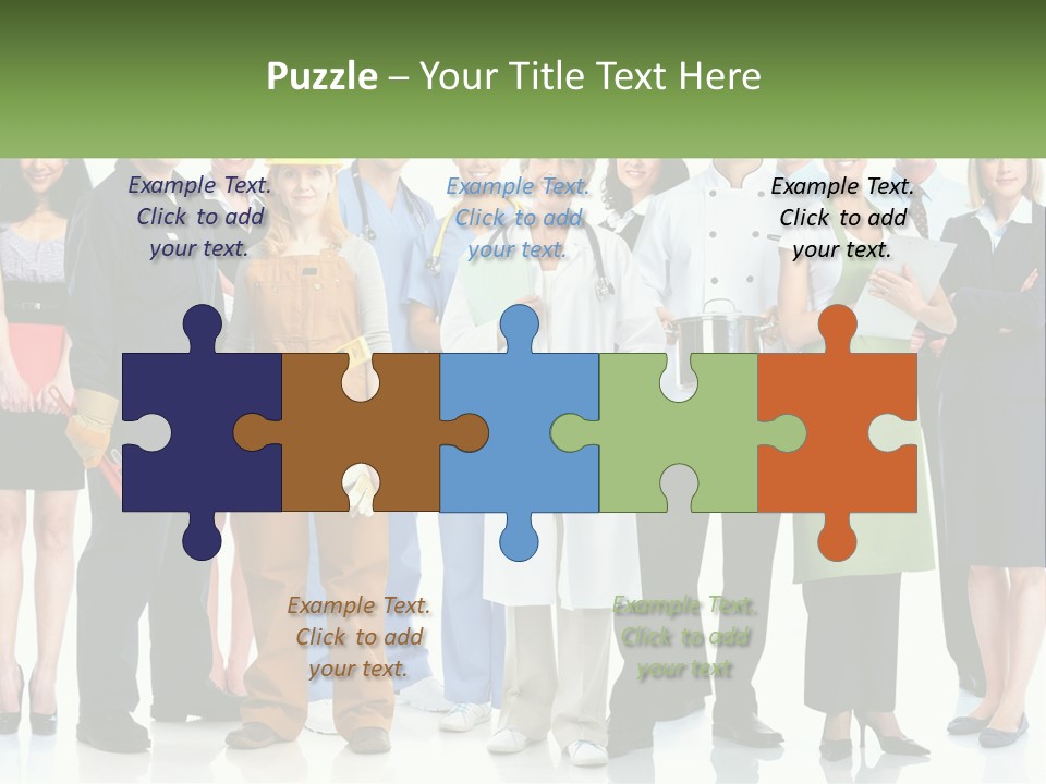 A Group Of People Standing Next To Each Other PowerPoint Template