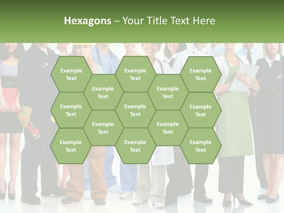 A Group Of People Standing Next To Each Other PowerPoint Template