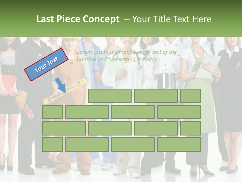 A Group Of People Standing Next To Each Other PowerPoint Template