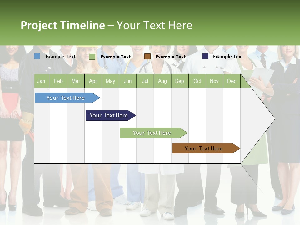 A Group Of People Standing Next To Each Other PowerPoint Template
