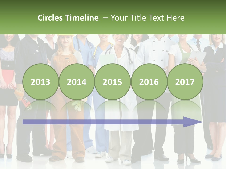 A Group Of People Standing Next To Each Other PowerPoint Template