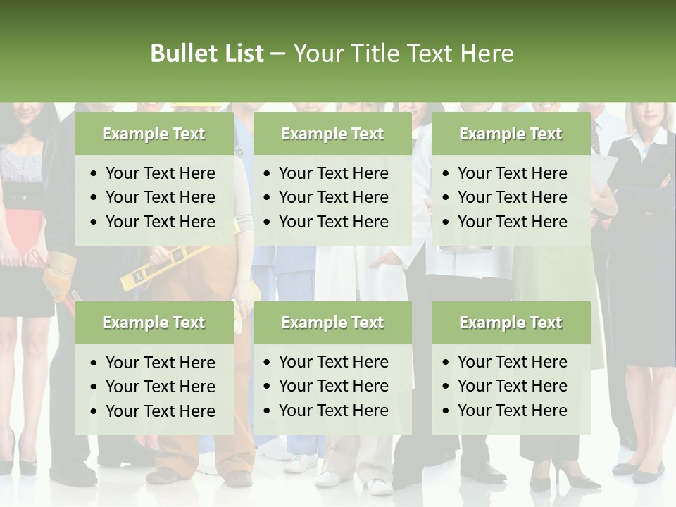 A Group Of People Standing Next To Each Other PowerPoint Template
