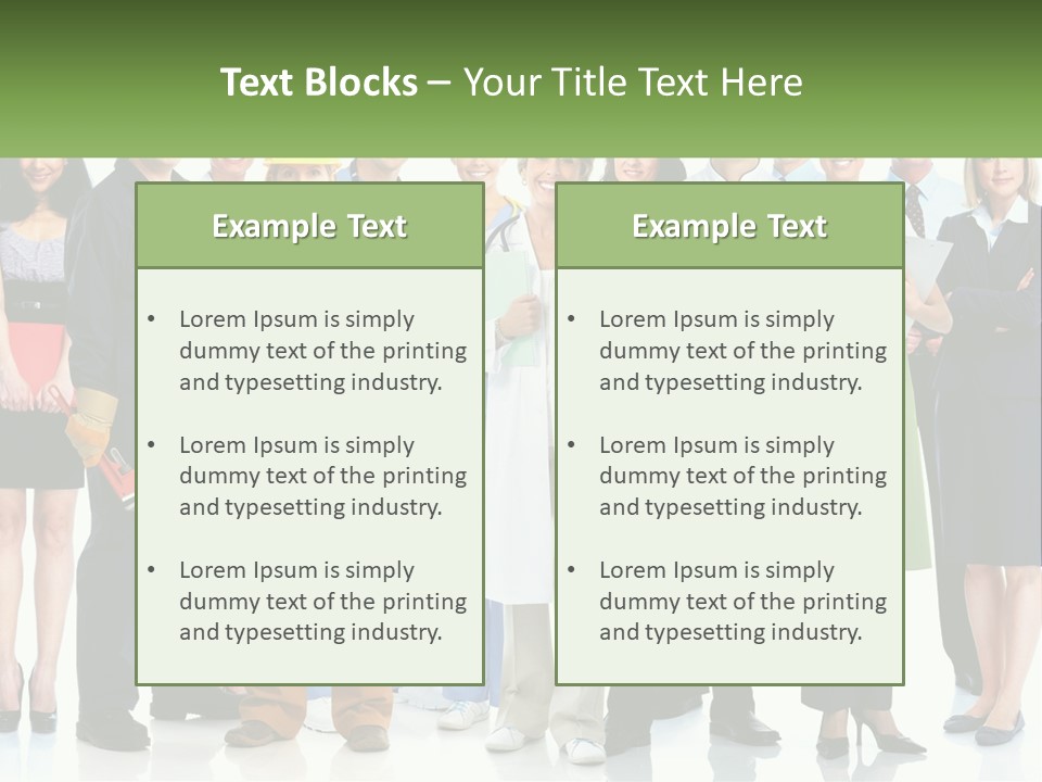 A Group Of People Standing Next To Each Other PowerPoint Template