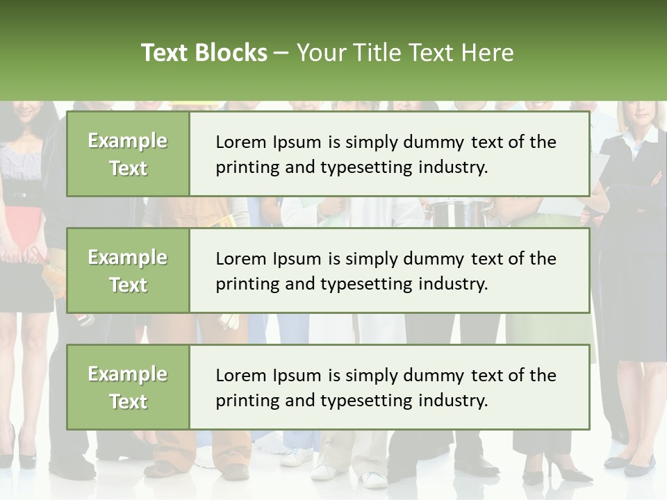 A Group Of People Standing Next To Each Other PowerPoint Template