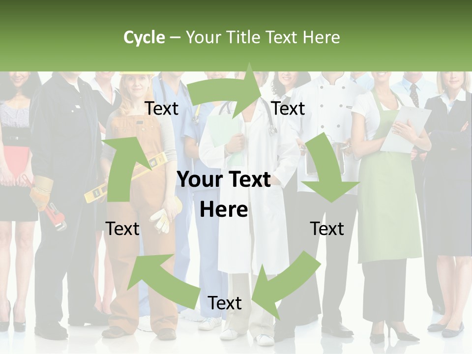 A Group Of People Standing Next To Each Other PowerPoint Template