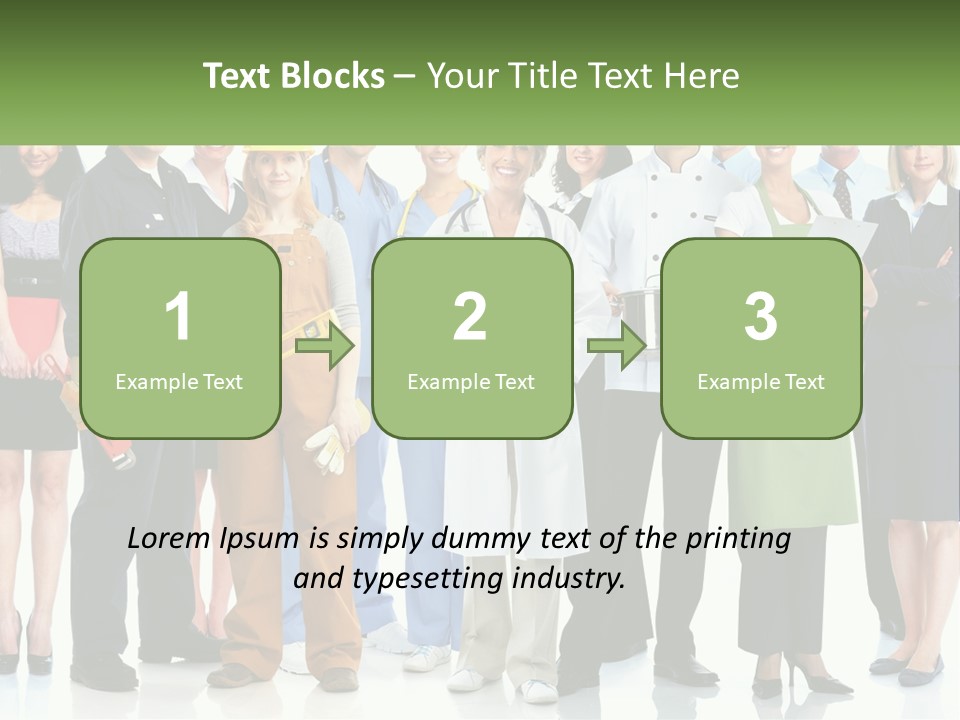 A Group Of People Standing Next To Each Other PowerPoint Template