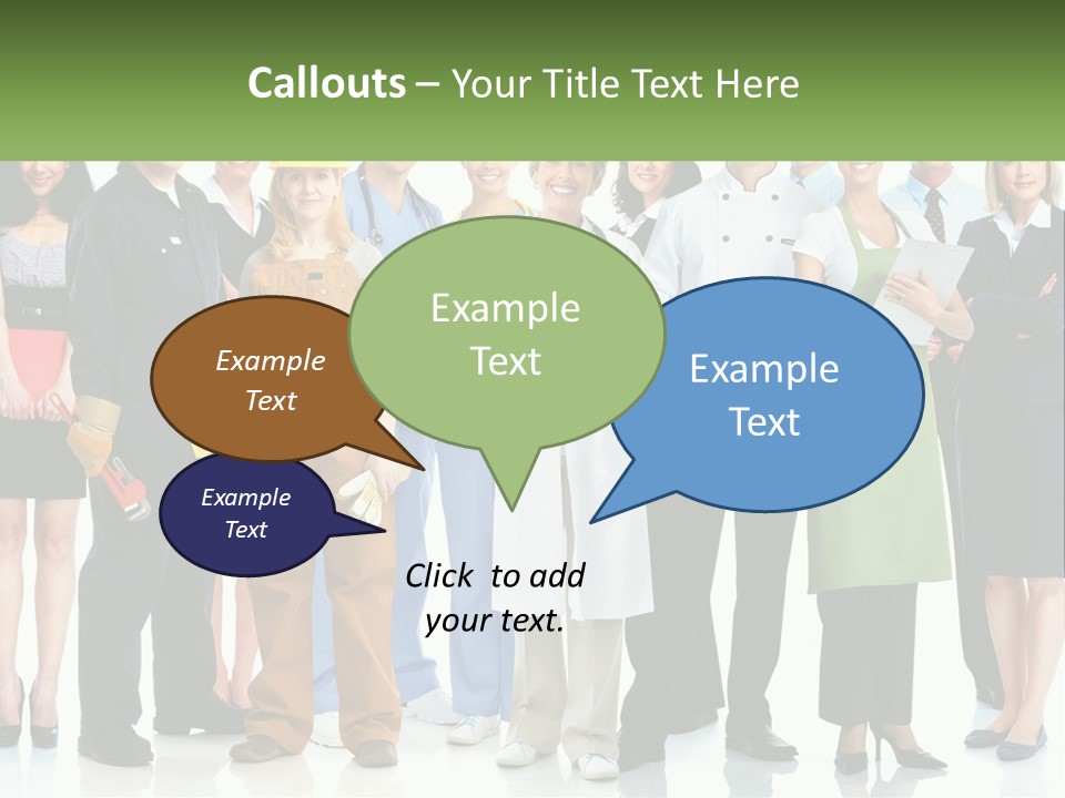 A Group Of People Standing Next To Each Other PowerPoint Template