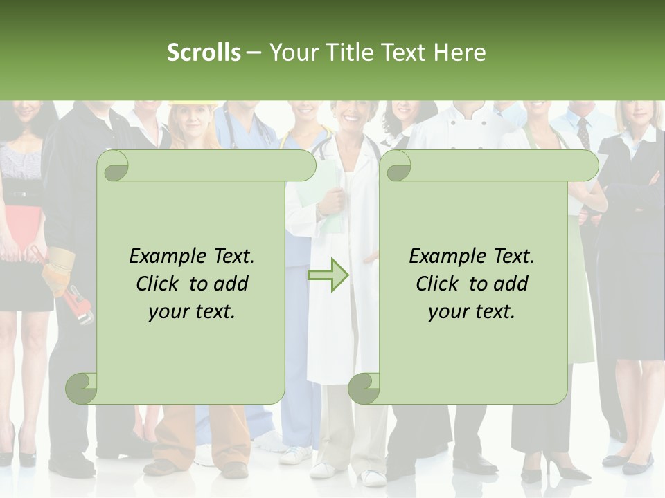 A Group Of People Standing Next To Each Other PowerPoint Template