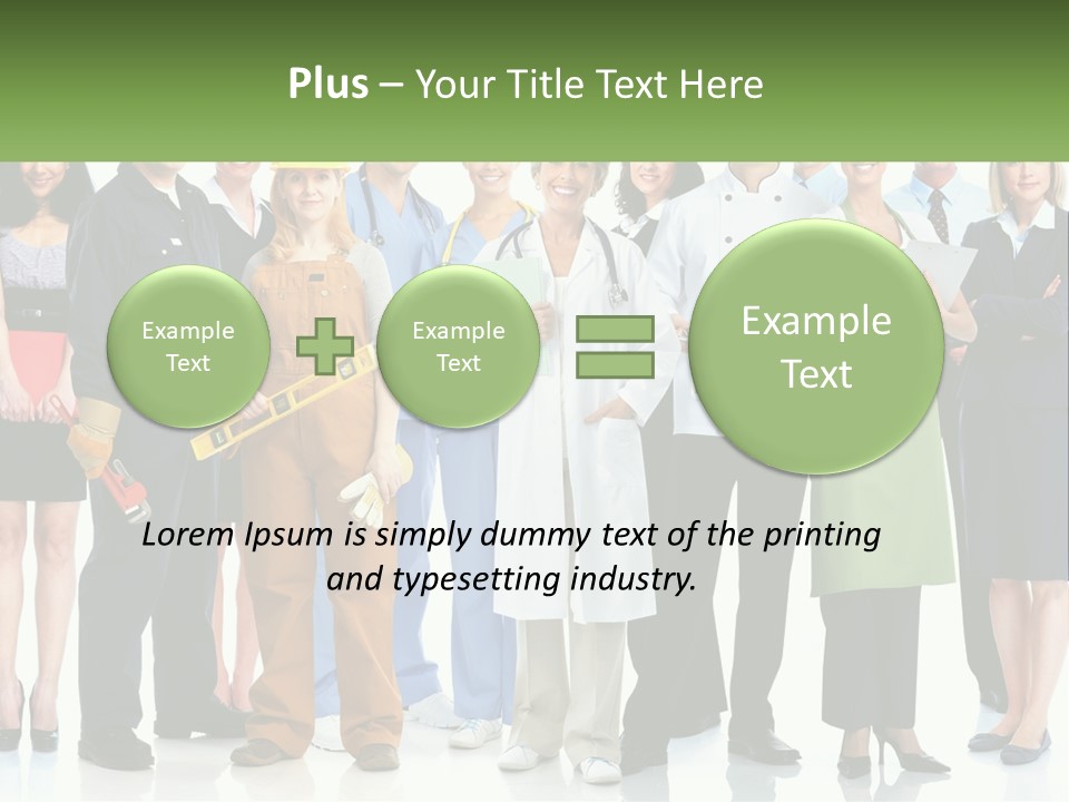 A Group Of People Standing Next To Each Other PowerPoint Template