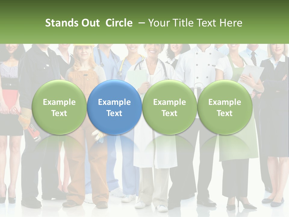 A Group Of People Standing Next To Each Other PowerPoint Template