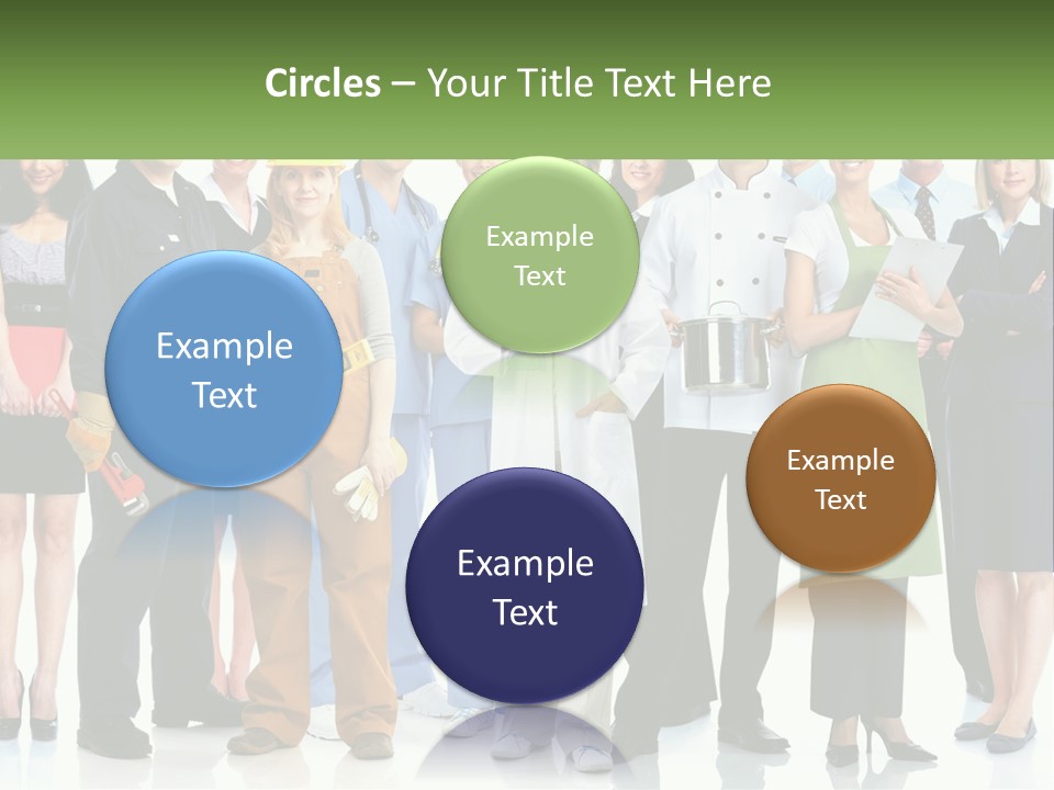 A Group Of People Standing Next To Each Other PowerPoint Template