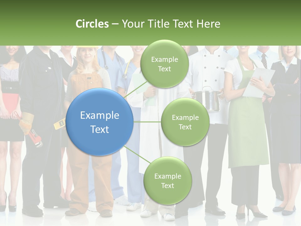 A Group Of People Standing Next To Each Other PowerPoint Template