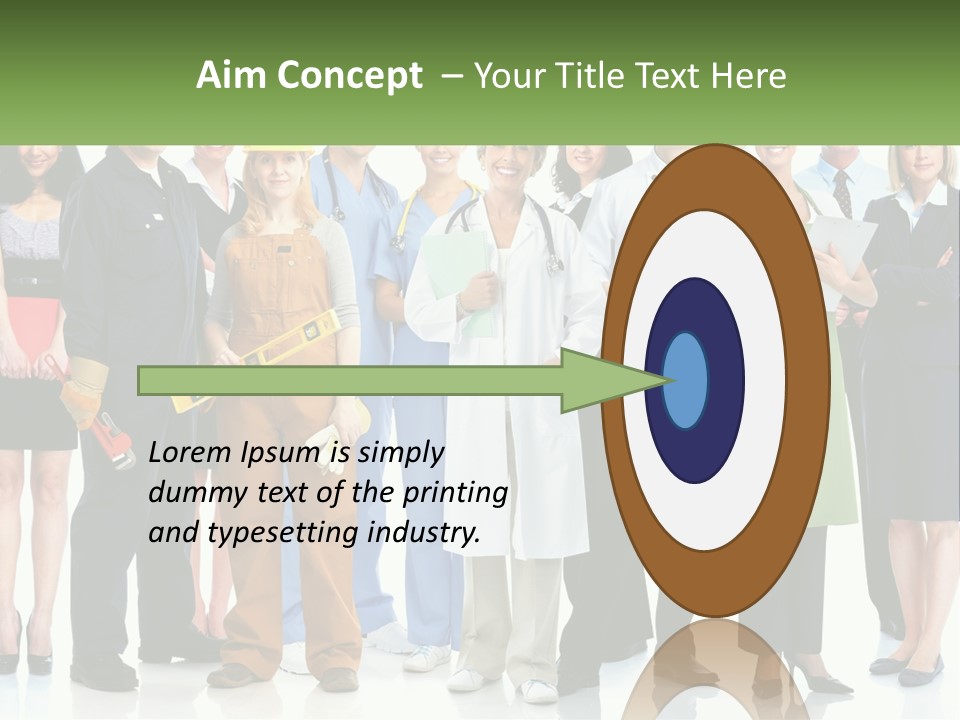 A Group Of People Standing Next To Each Other PowerPoint Template