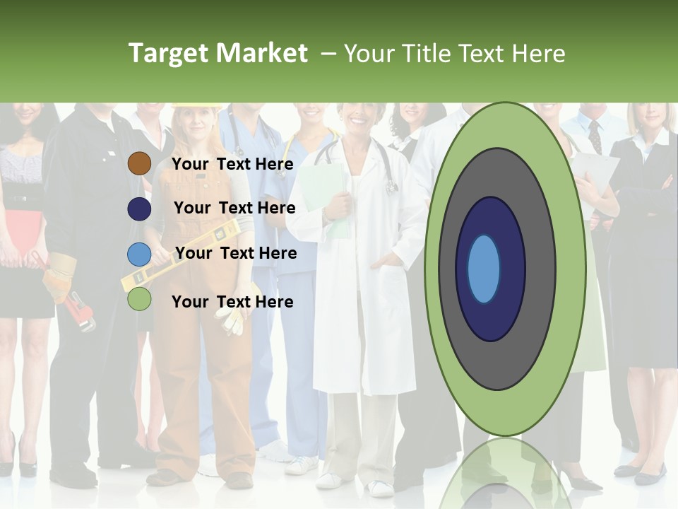 A Group Of People Standing Next To Each Other PowerPoint Template