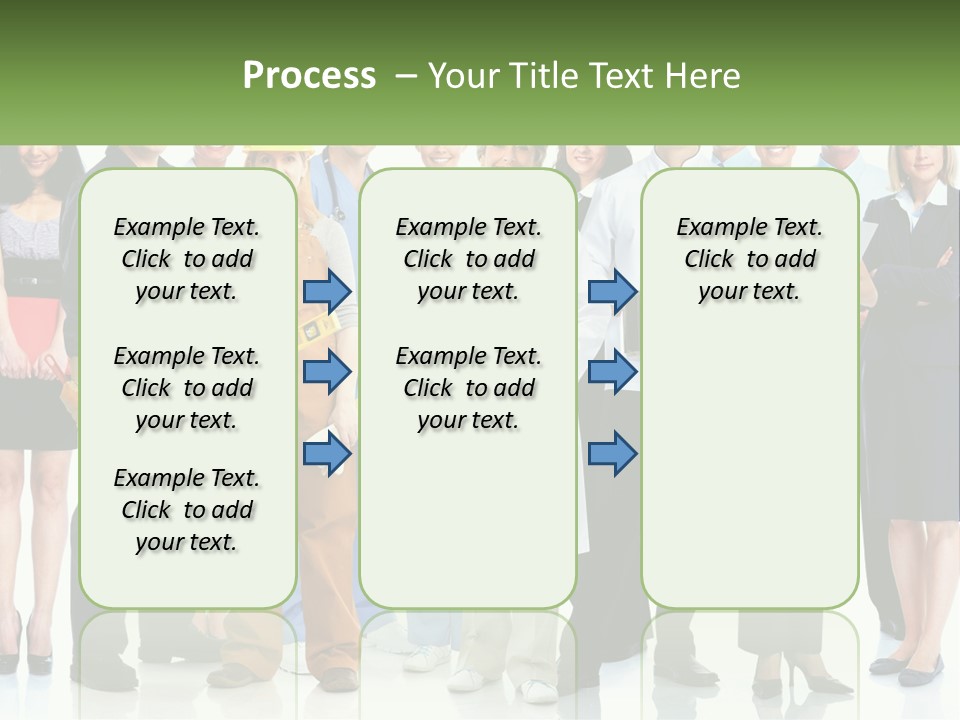 A Group Of People Standing Next To Each Other PowerPoint Template