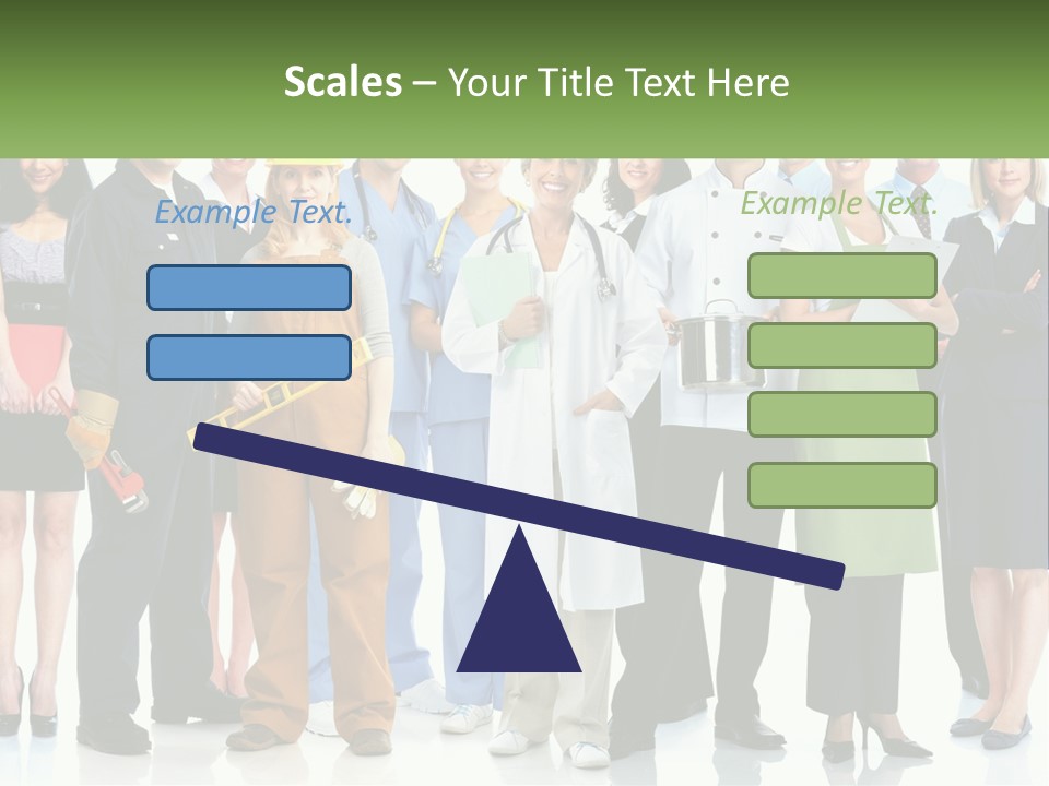 A Group Of People Standing Next To Each Other PowerPoint Template