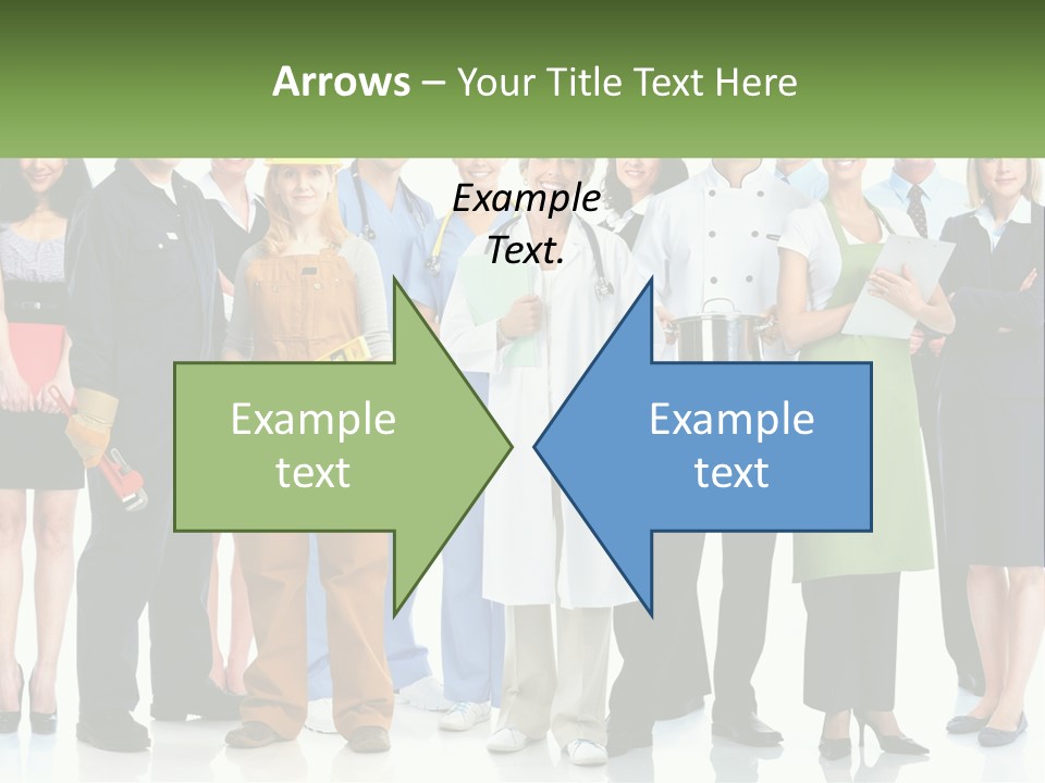 A Group Of People Standing Next To Each Other PowerPoint Template