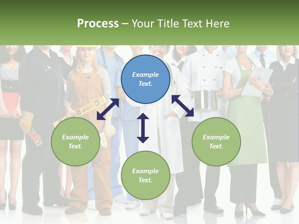 A Group Of People Standing Next To Each Other PowerPoint Template