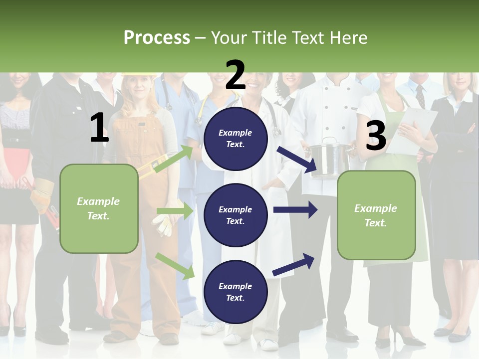 A Group Of People Standing Next To Each Other PowerPoint Template