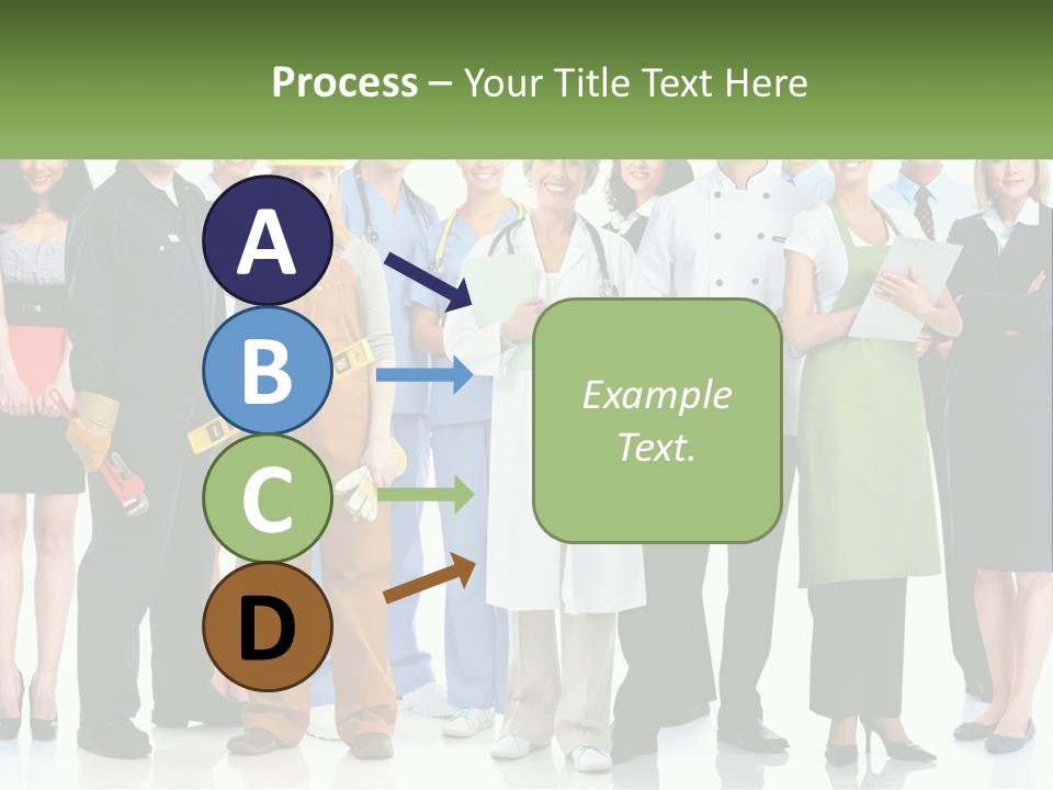 A Group Of People Standing Next To Each Other PowerPoint Template