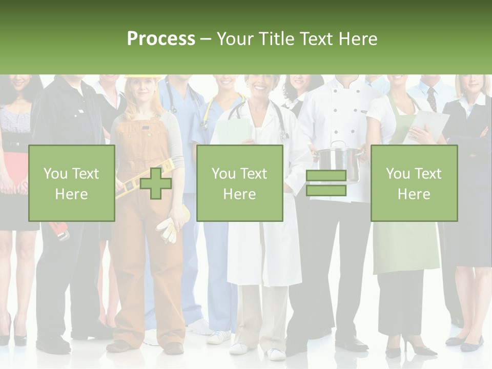 A Group Of People Standing Next To Each Other PowerPoint Template