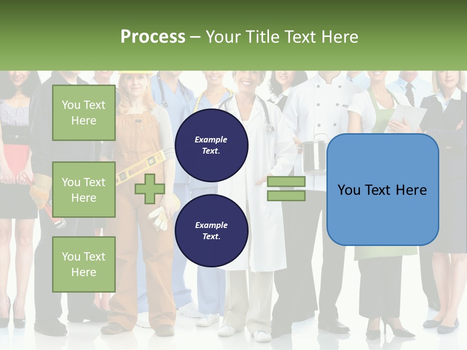 A Group Of People Standing Next To Each Other PowerPoint Template