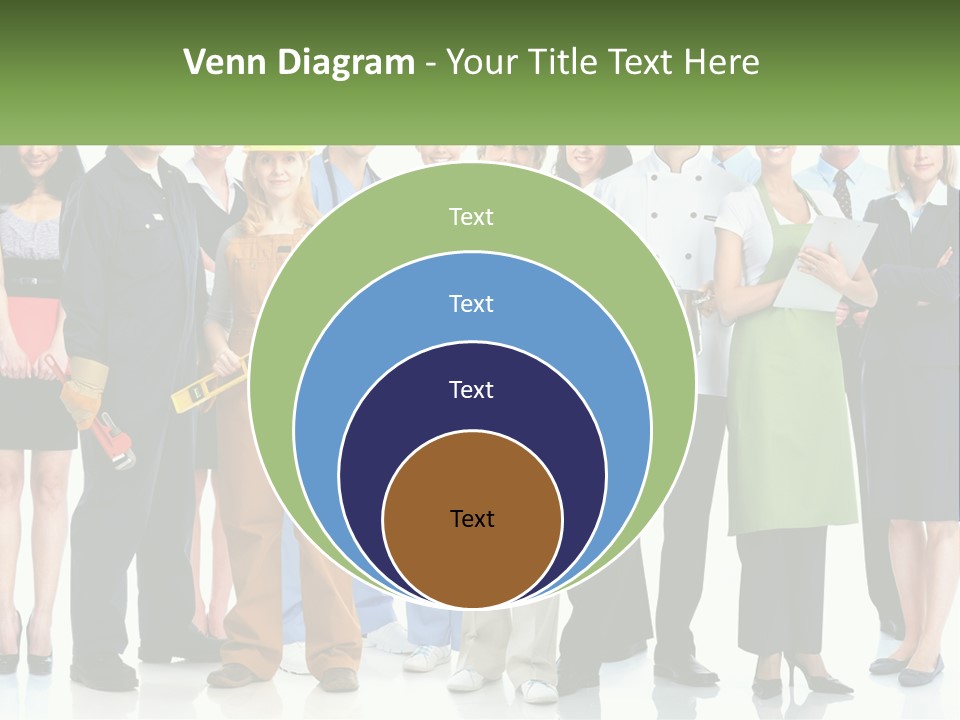 A Group Of People Standing Next To Each Other PowerPoint Template