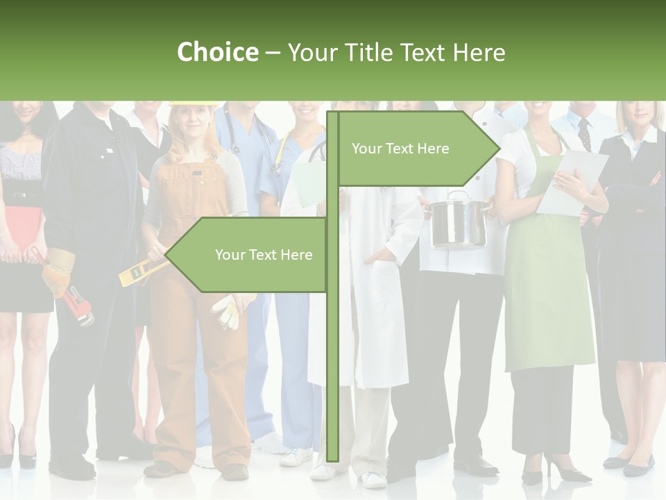 A Group Of People Standing Next To Each Other PowerPoint Template