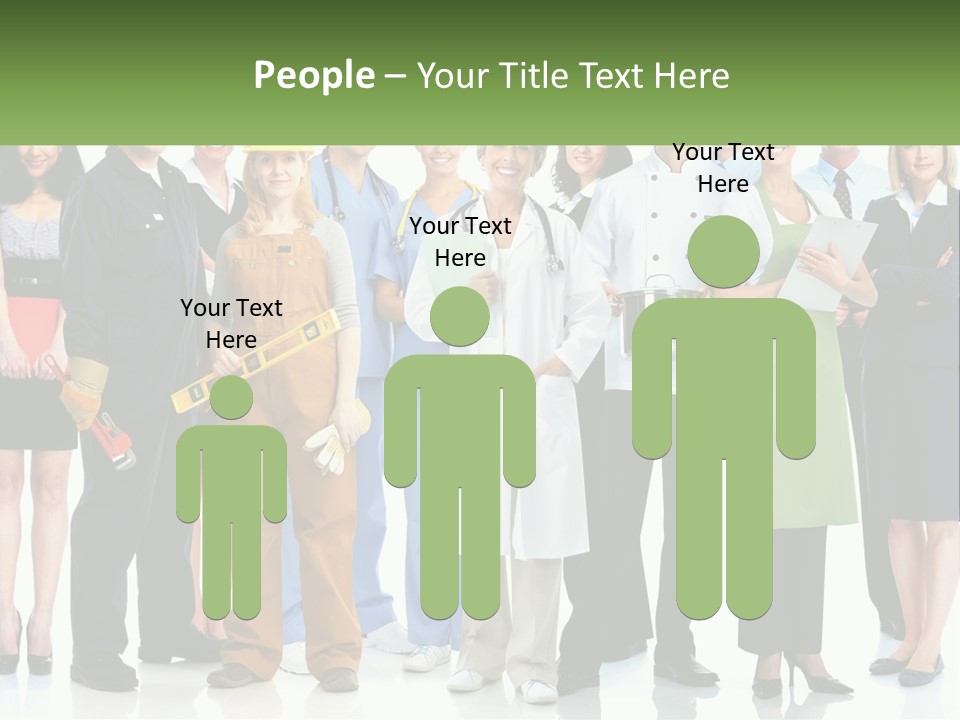 A Group Of People Standing Next To Each Other PowerPoint Template