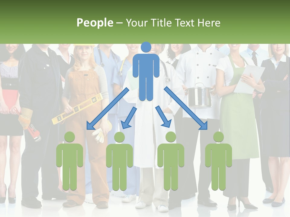 A Group Of People Standing Next To Each Other PowerPoint Template