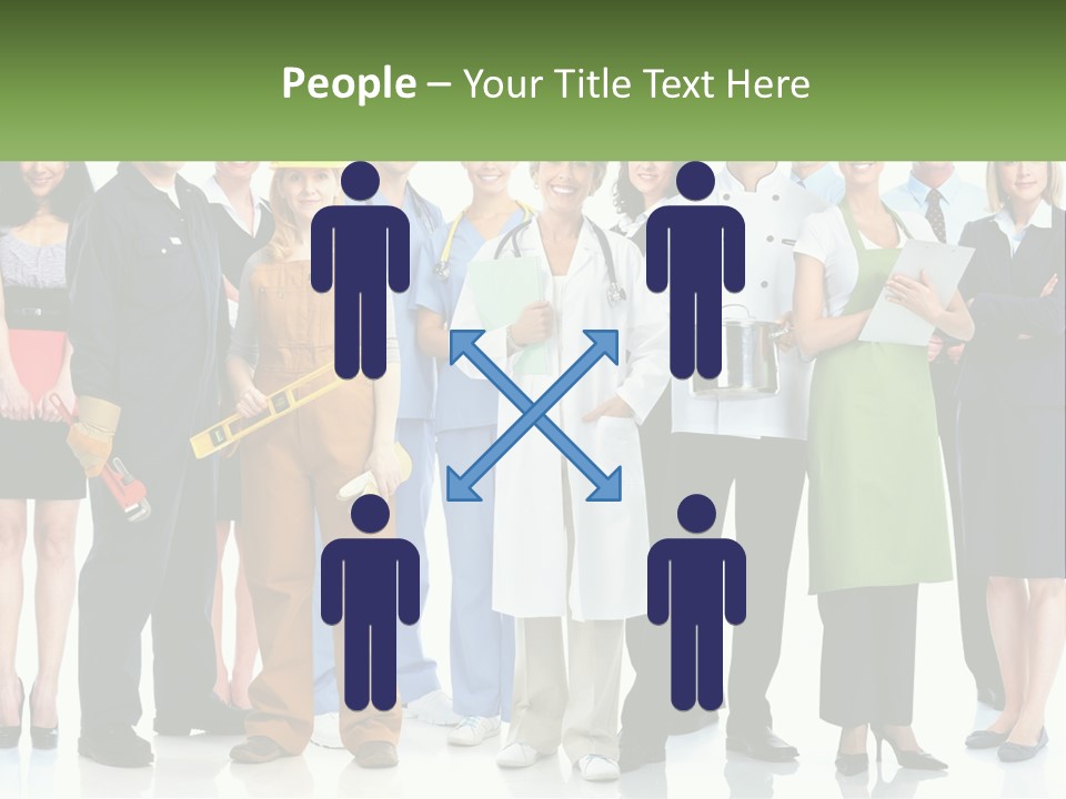 A Group Of People Standing Next To Each Other PowerPoint Template