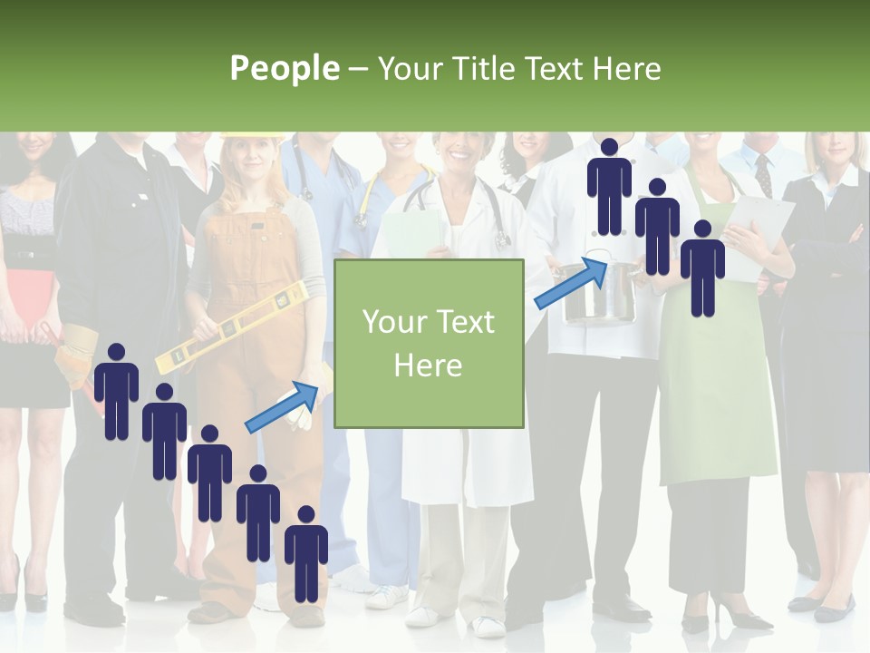 A Group Of People Standing Next To Each Other PowerPoint Template