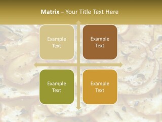 A Close Up Of A Plate Of Food With Potatoes PowerPoint Template