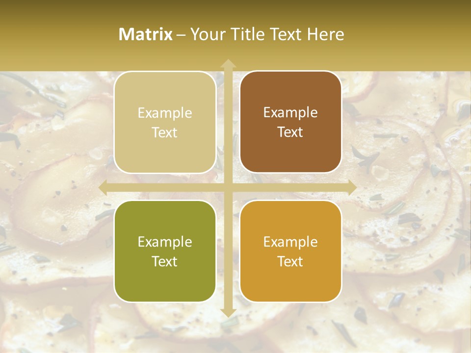 A Close Up Of A Plate Of Food With Potatoes PowerPoint Template