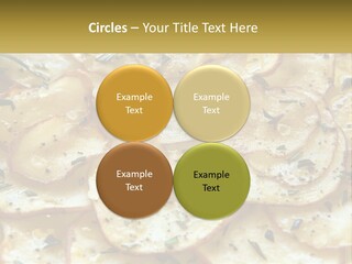 A Close Up Of A Plate Of Food With Potatoes PowerPoint Template
